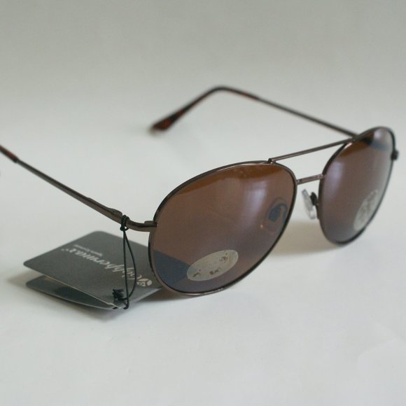 NWT TruVintage 90's Aviator DBL Bridge w/Spring Hinge Coppermax Lens Sunglasses - Picture 3 of 8